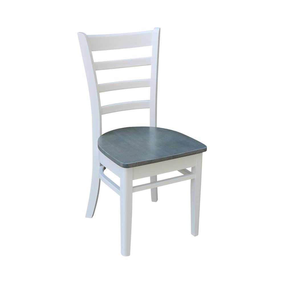 Emily Side Chair, White/Heather Gray. Picture 7