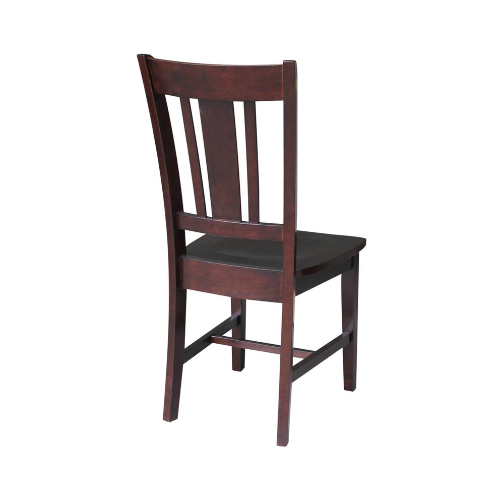 Set of Two San Remo Splatback Chairs, Rich Mocha. Picture 10