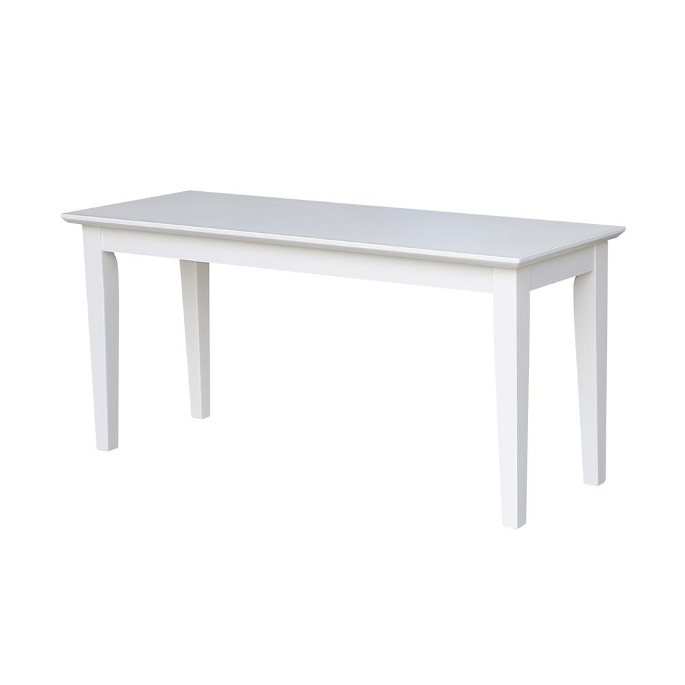 Shaker Styled Bench , White. Picture 6