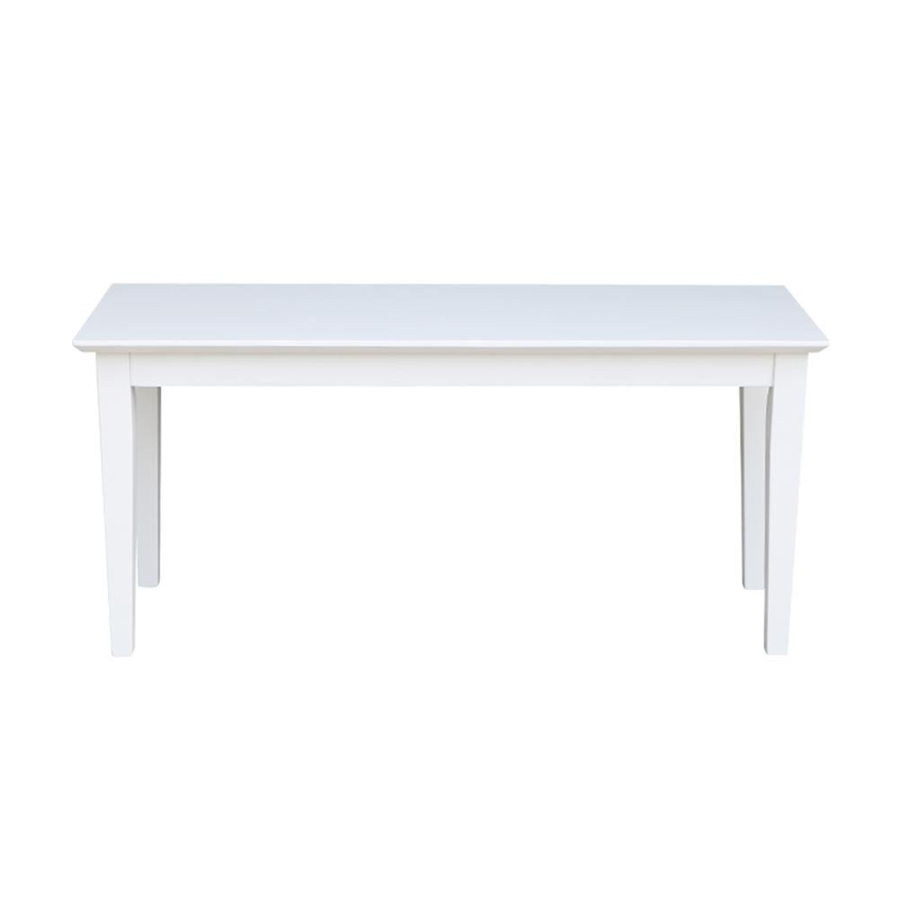 Shaker Styled Bench , White. Picture 2