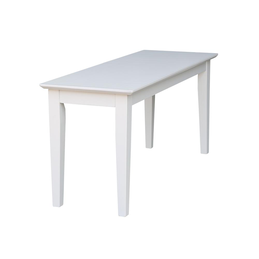 Shaker Styled Bench , White. Picture 3