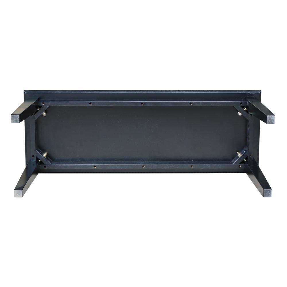 Shaker Styled Bench , Black. Picture 3