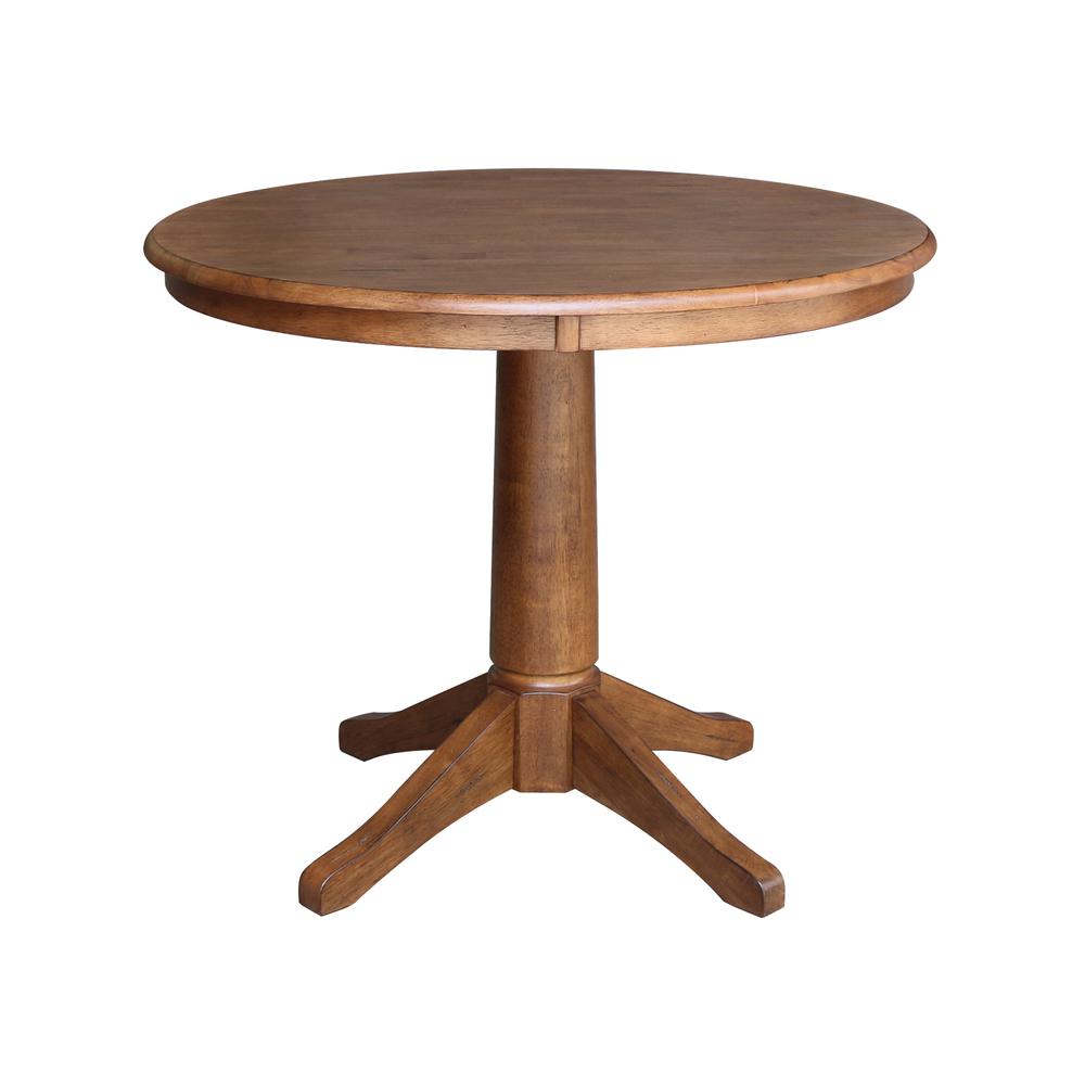 36" Round Top Pedestal Table - 29.9" Height. Picture 1