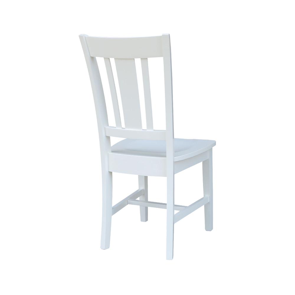 Set of Two San Remo Splatback Chairs, White. Picture 9