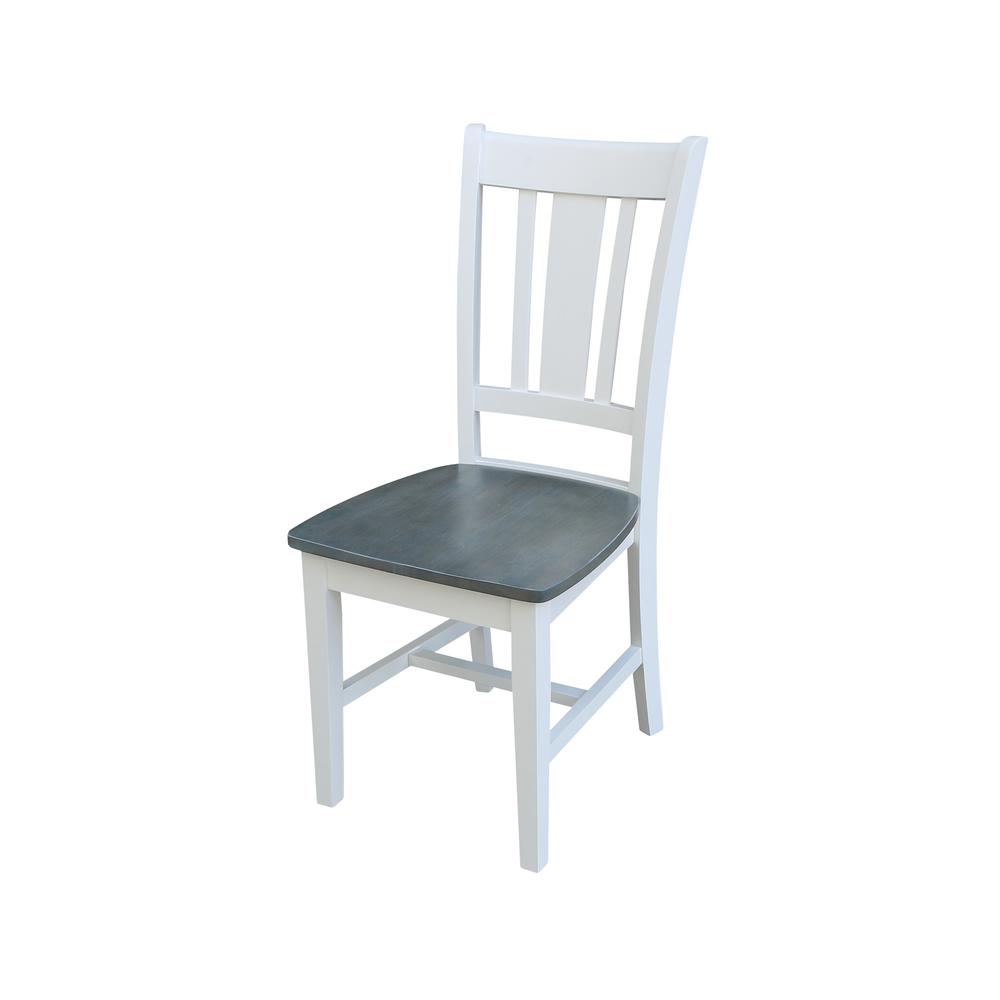 San Remo Splatback Chair, White/Heather Gray. Picture 9