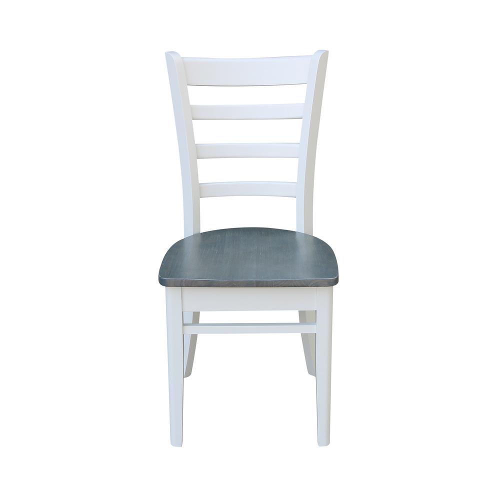 Emily Side Chair, White/Heather Gray. Picture 5