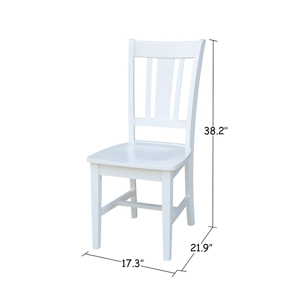 Set of Two San Remo Splatback Chairs, White. Picture 2