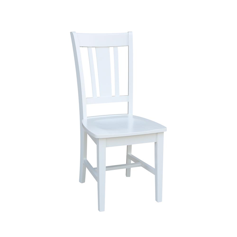 Set of Two San Remo Splatback Chairs, White. Picture 3