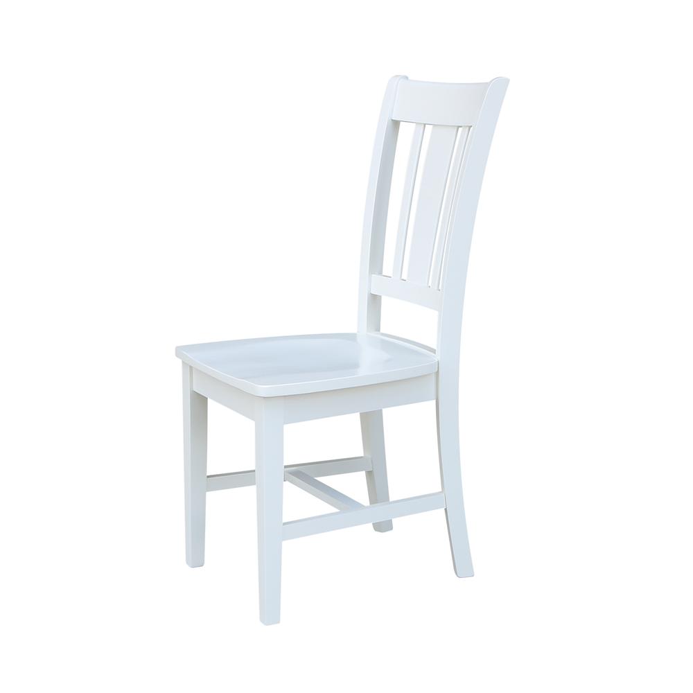 Set of Two San Remo Splatback Chairs, White. Picture 5