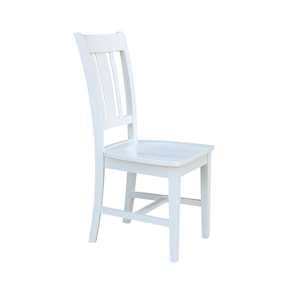 Set of Two San Remo Splatback Chairs, White. Picture 6
