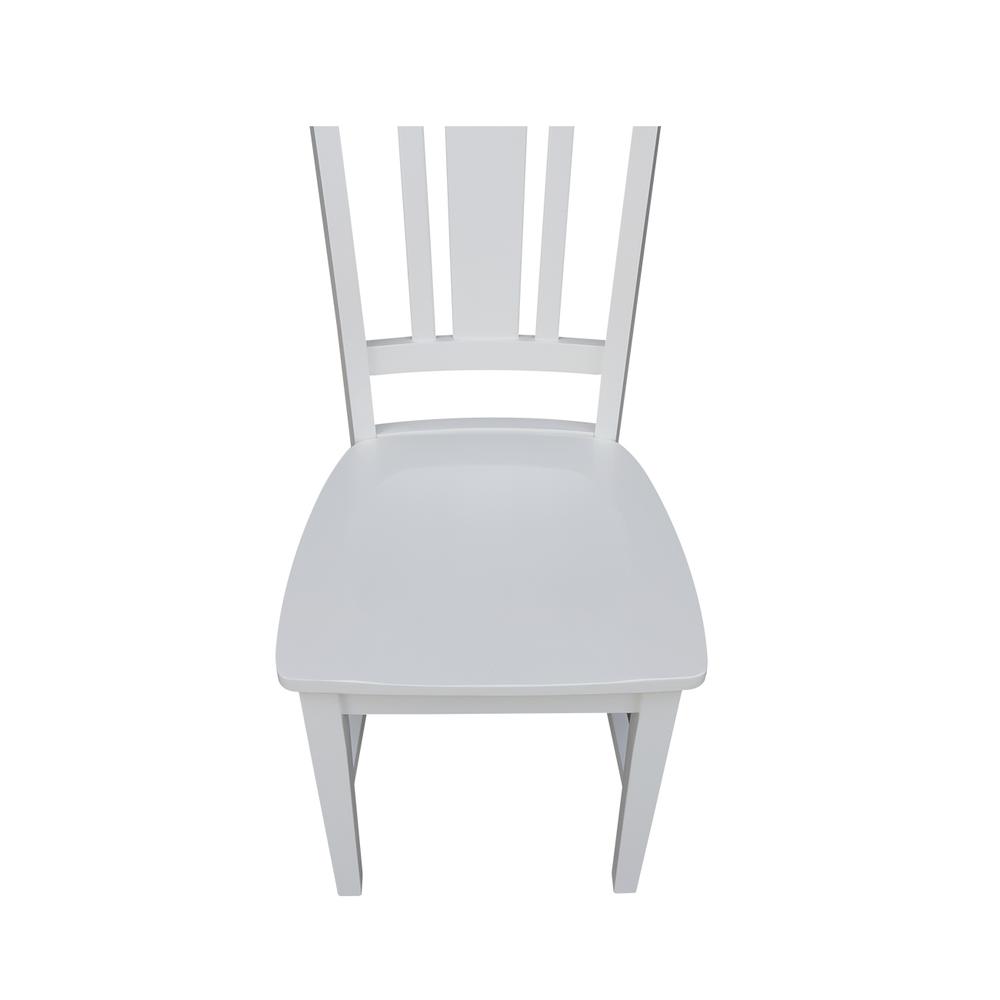 Set of Two San Remo Splatback Chairs, White. Picture 8