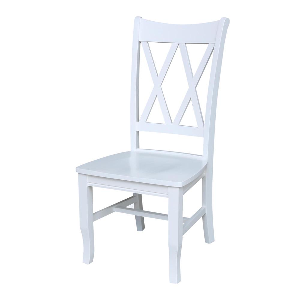 Double XX Chairs, Set of 2, White. Picture 9
