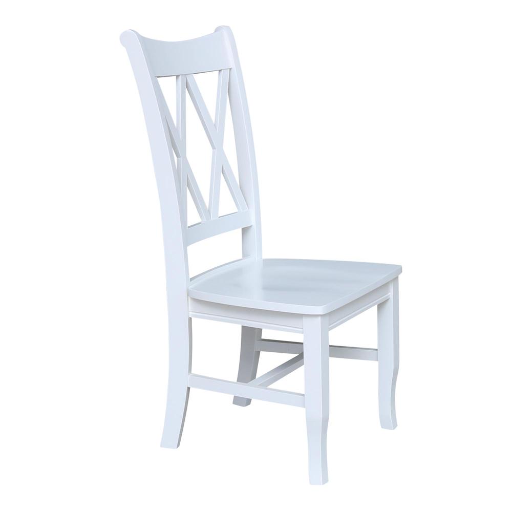 Double XX Chairs, Set of 2, White. Picture 6