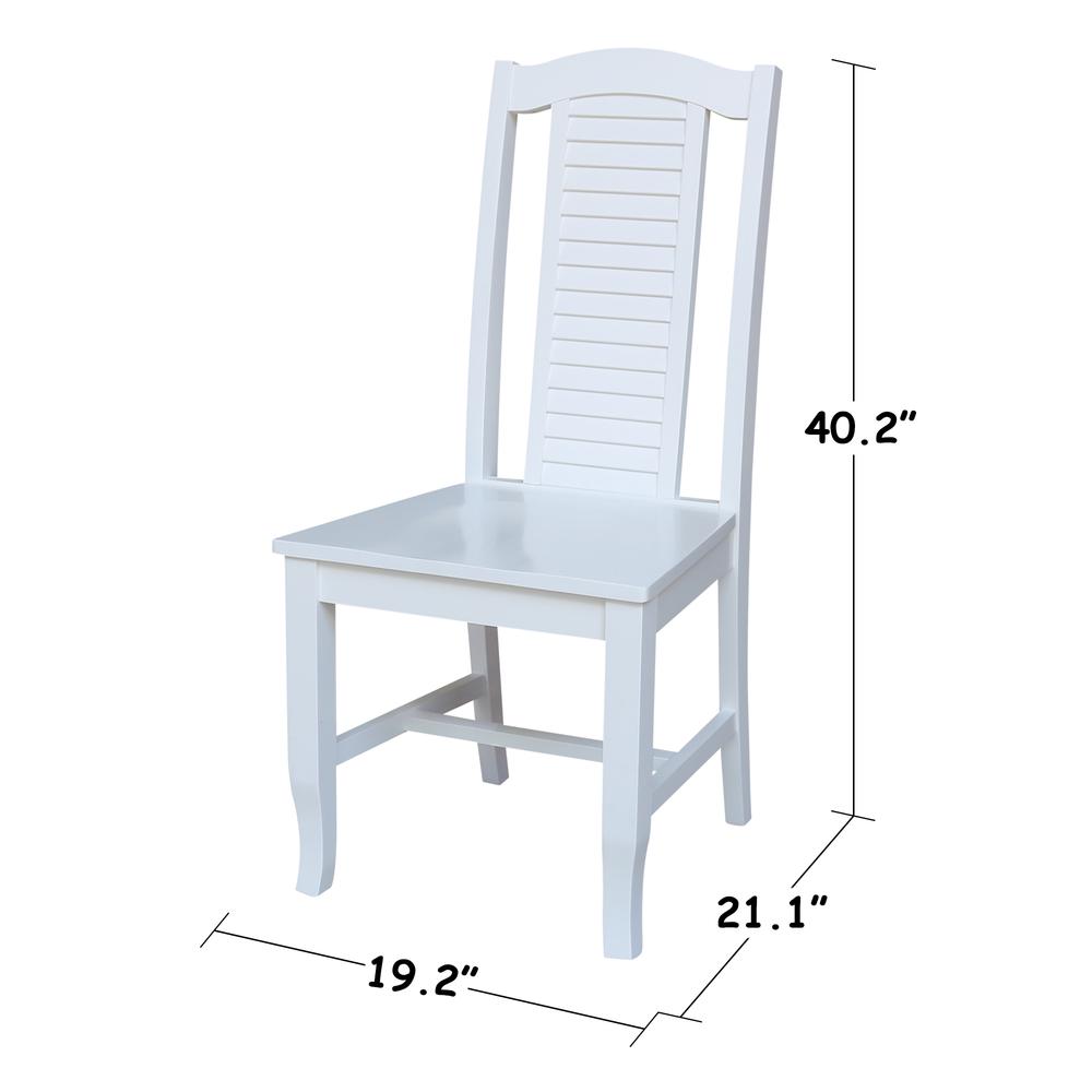 Seaside Chairs, Set of 2, White. Picture 2