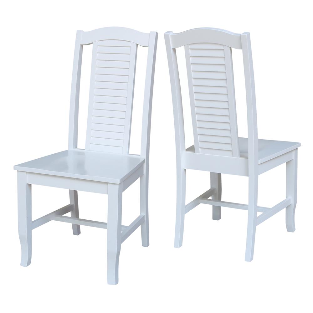 Seaside Chairs, Set of 2, White. Picture 4