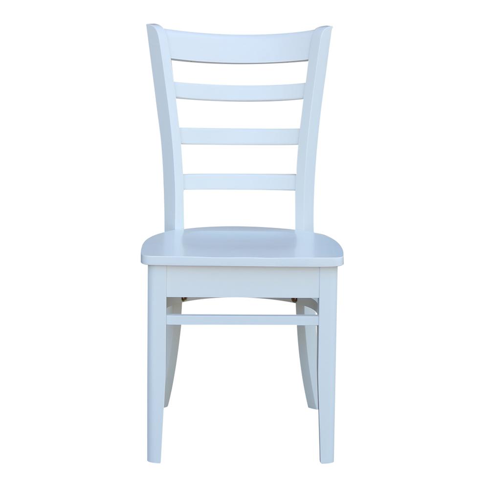 Set of Two Emily Side Chairs, White. Picture 6