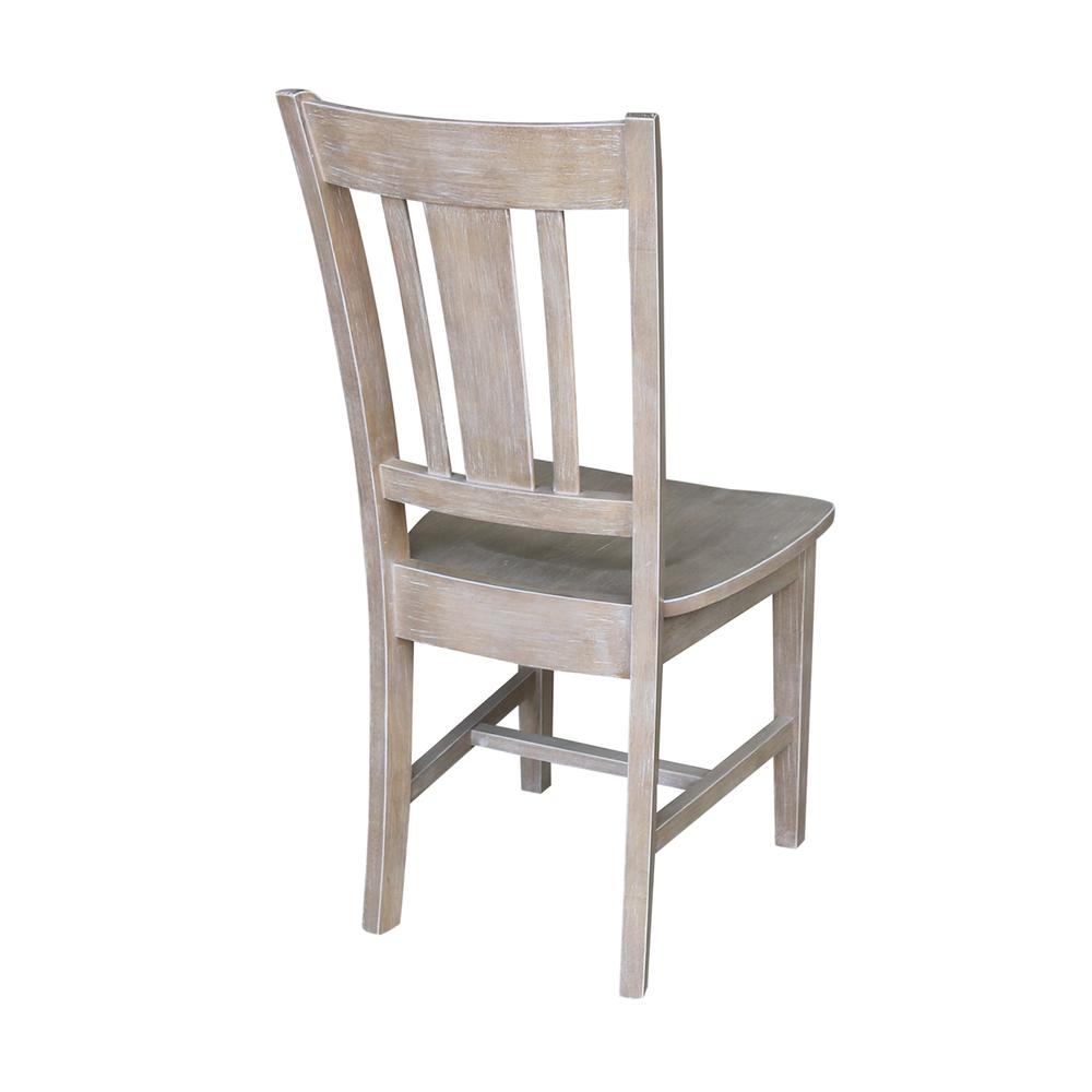 Set of Two San Remo Splatback Chairs, Washed Gray Taupe. Picture 1