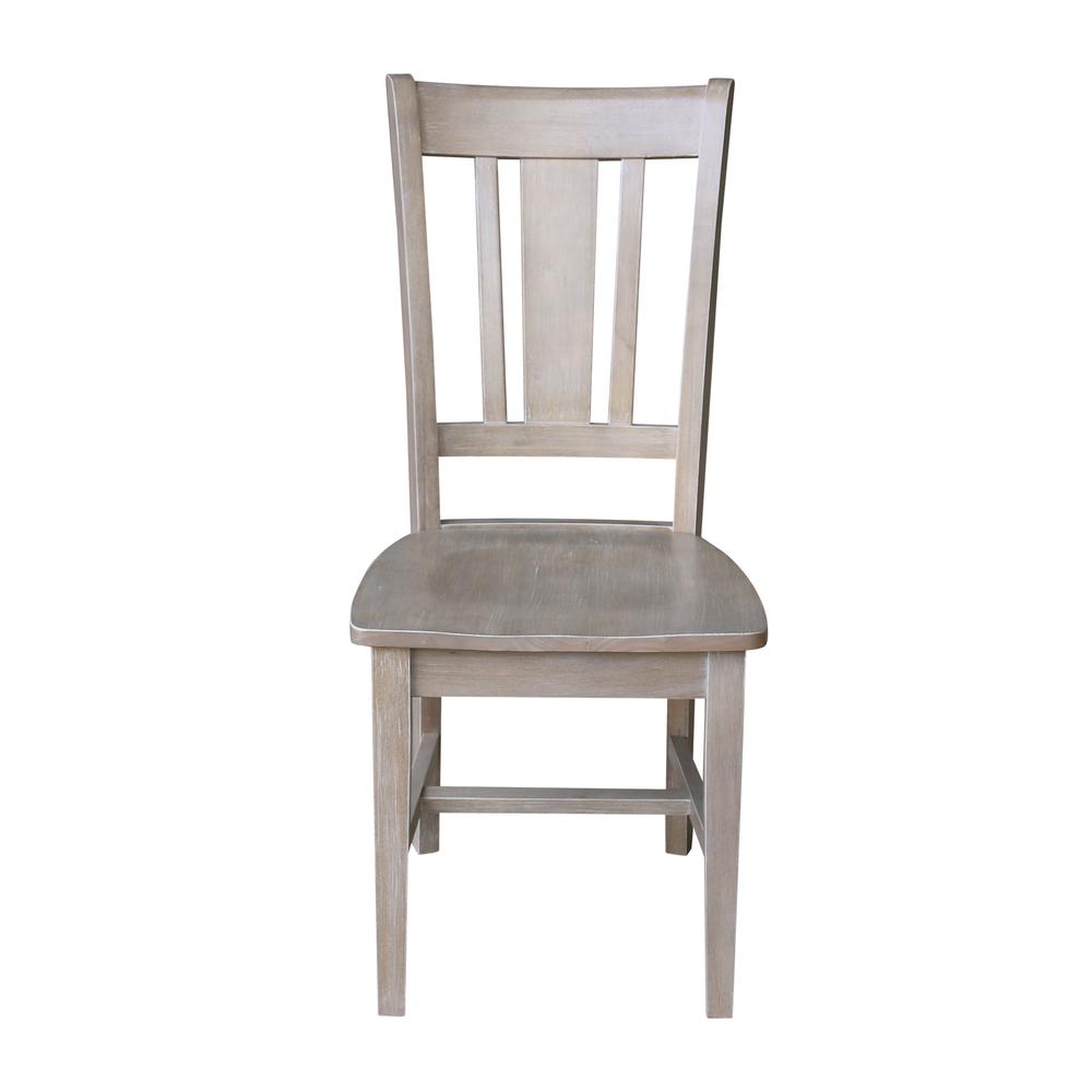 Set of Two San Remo Splatback Chairs, Washed Gray Taupe. Picture 4
