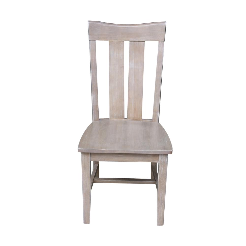 Set of Two Ava Chairs, Washed Gray Taupe. Picture 4