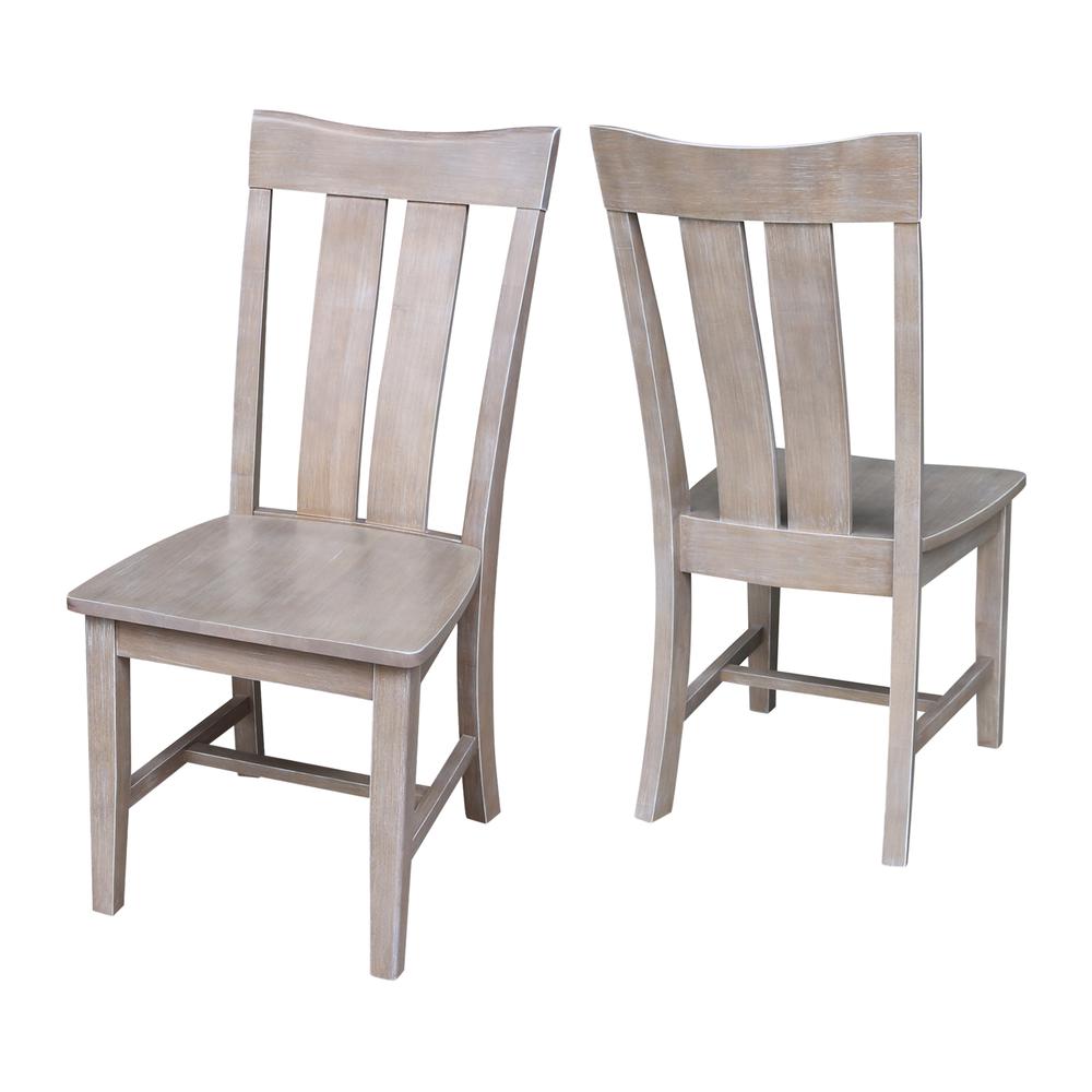 Set of Two Ava Chairs, Washed Gray Taupe. Picture 3