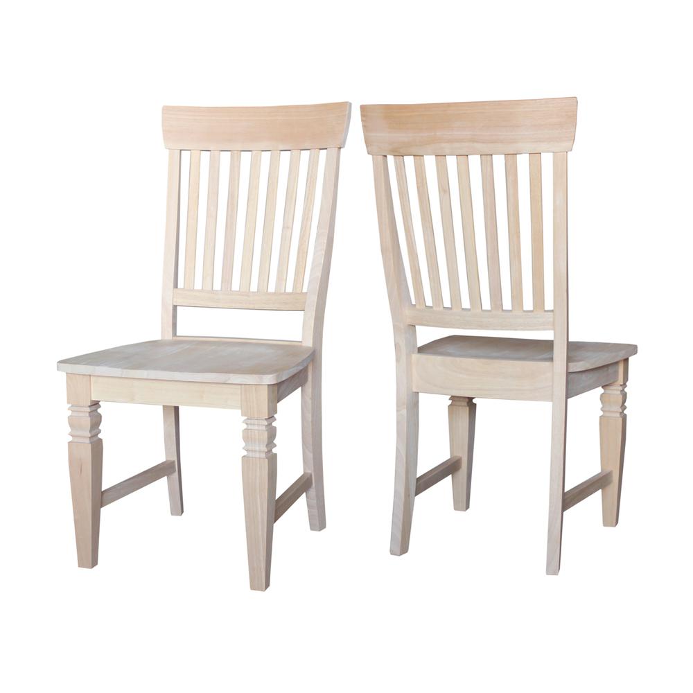 Set of Two Tall Java Chairs, Unfinished. Picture 2
