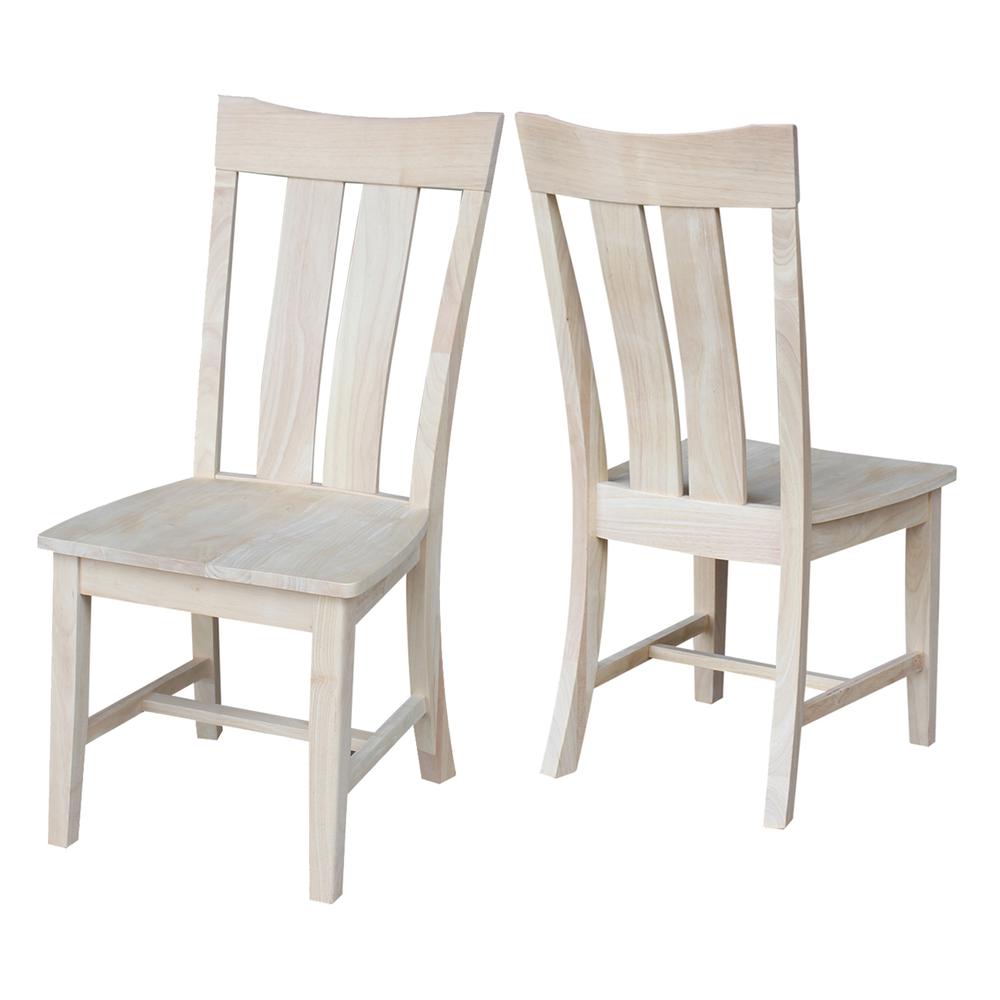 Set of Two Ava Chairs, Unfinished. Picture 2