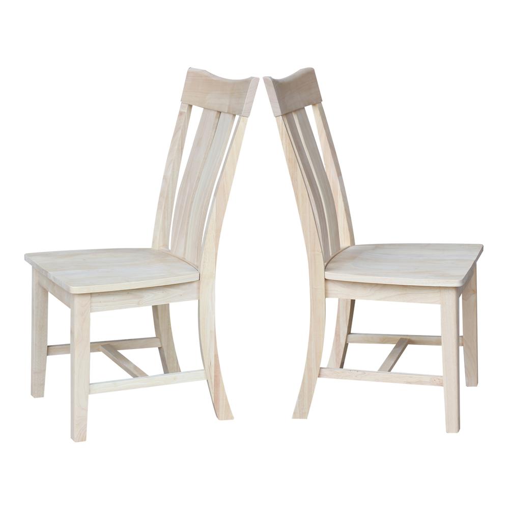 Set of Two Ava Chairs, Unfinished. Picture 6