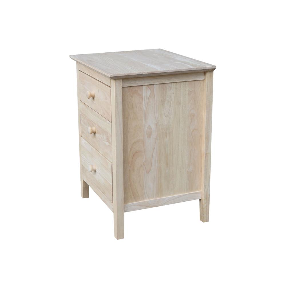 Nightstand With 3 Drawers. Picture 4