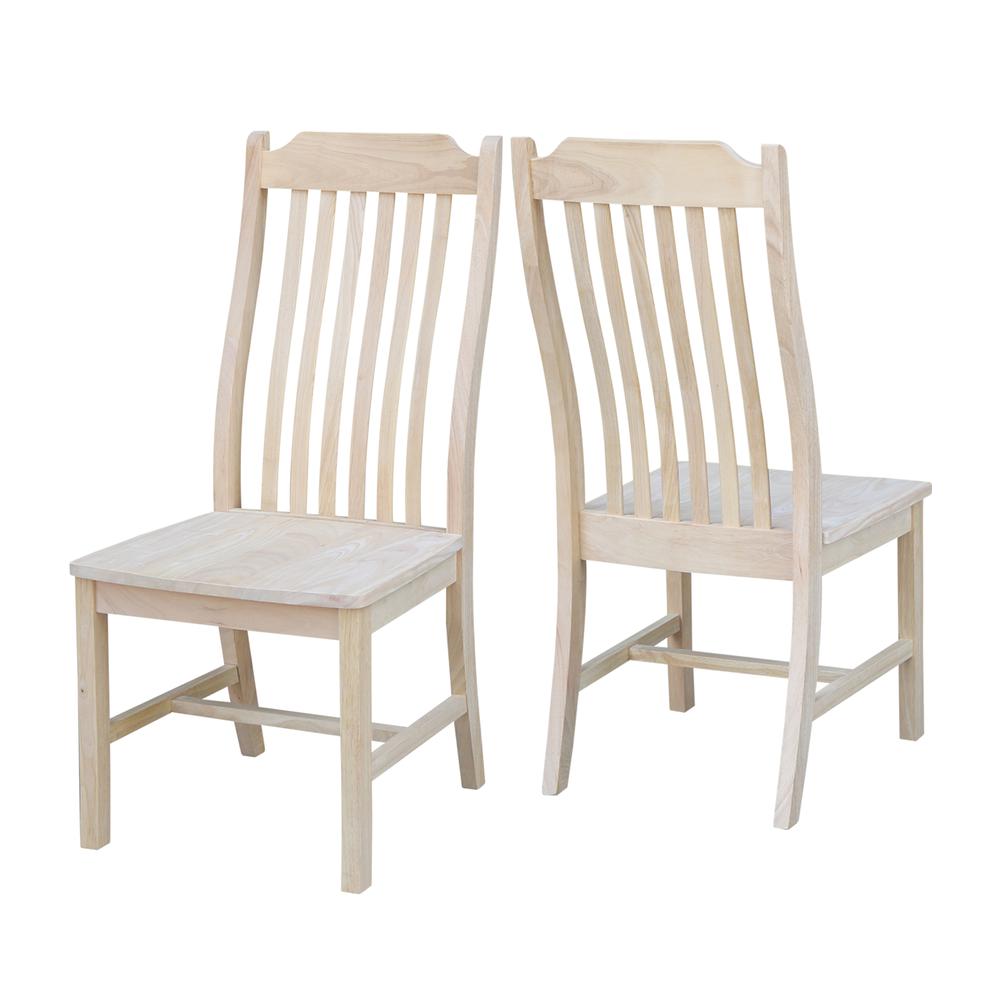Set of Two Steambent Mission Chairs, Unfinished. Picture 4
