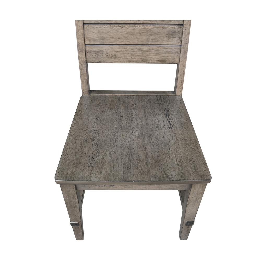 Set of Two Farmhouse Chic Chairs, Brindle Finish, Brindle. Picture 8