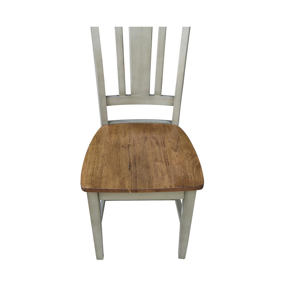 San Remo Splatback Chair, Hickory/Stone. Picture 8