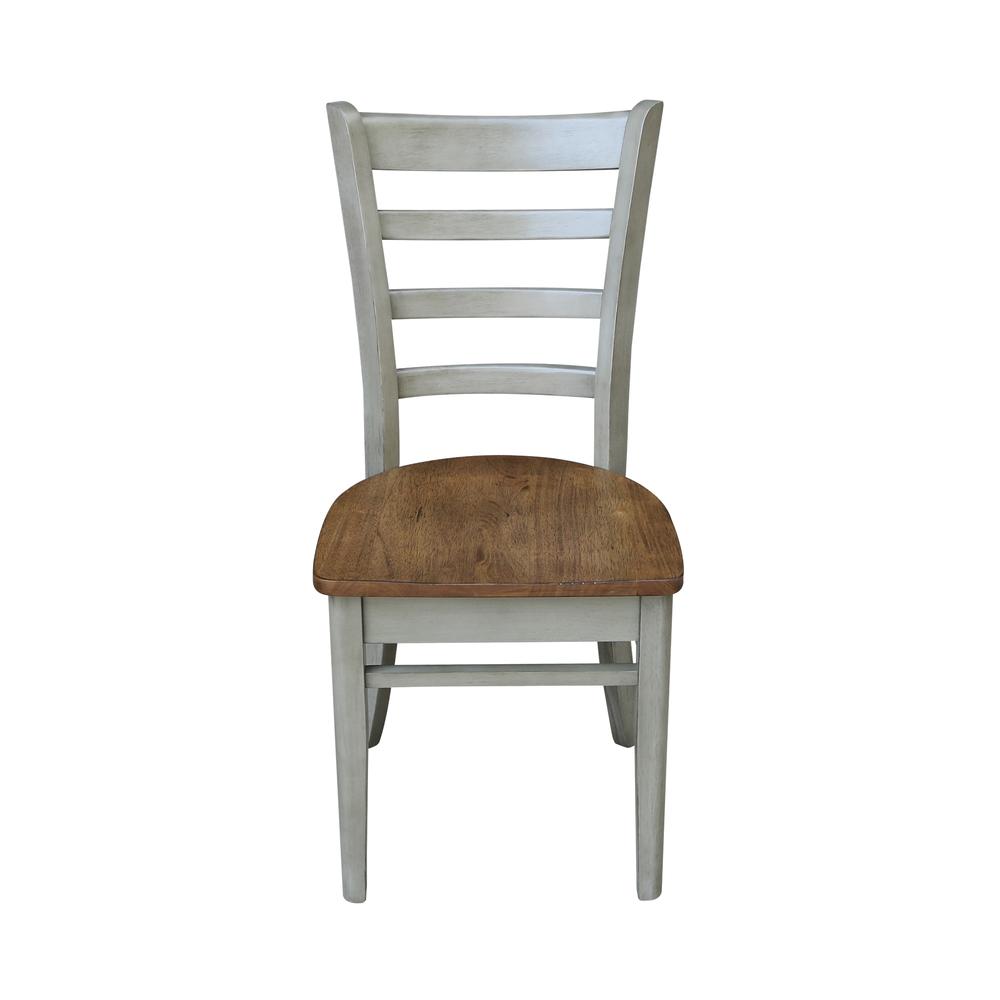 Emily Side Chair, Hickory/Stone. Picture 5