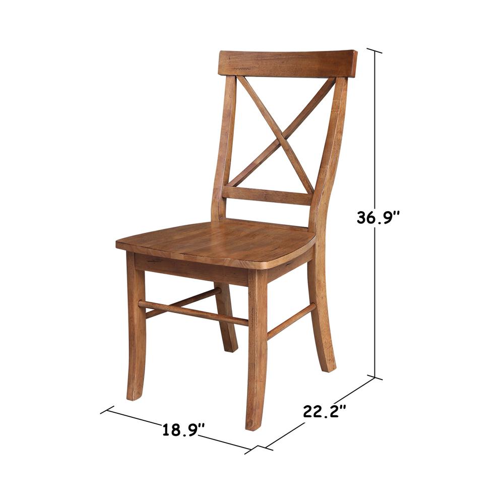 X-Back Chair - with Solid Wood Seat - 557127. Picture 5