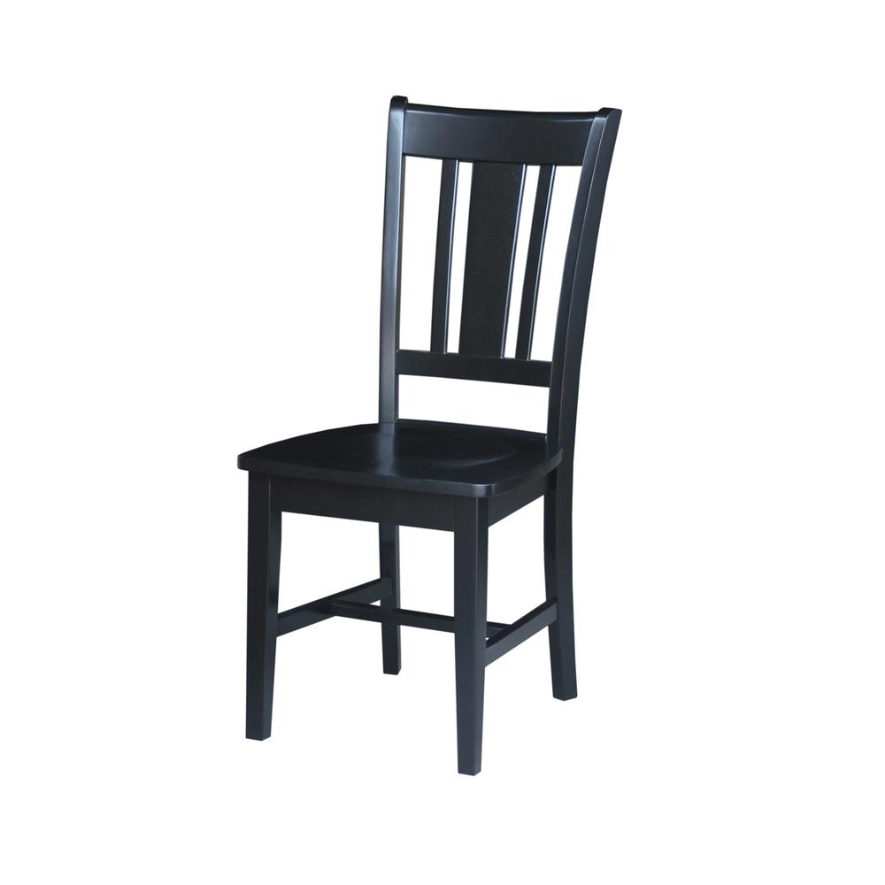 Set of Two San Remo Splatback Chairs, Black. Picture 2