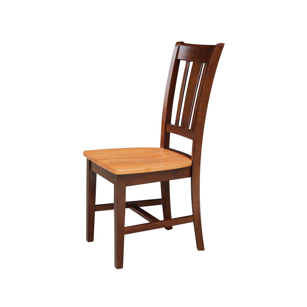 Set of Two San Remo Splatback Chairs, Cinnamon/Espresso. Picture 5