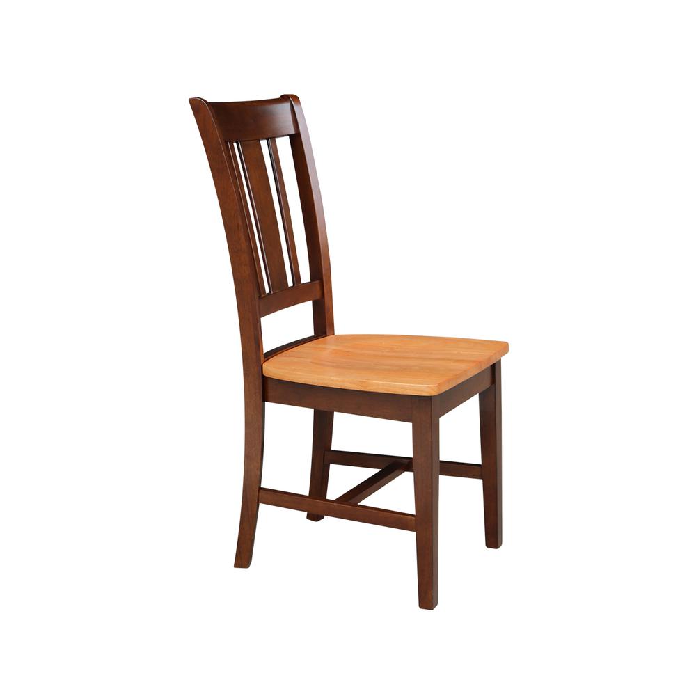 Set of Two San Remo Splatback Chairs, Cinnamon/Espresso. Picture 6