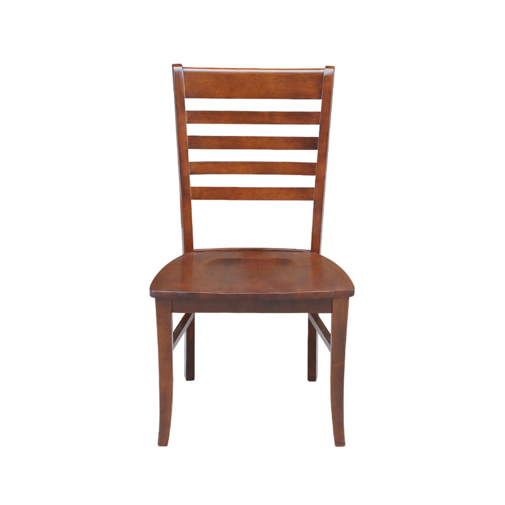Set of Two Cosmo Roma Chairs, Espresso. Picture 4