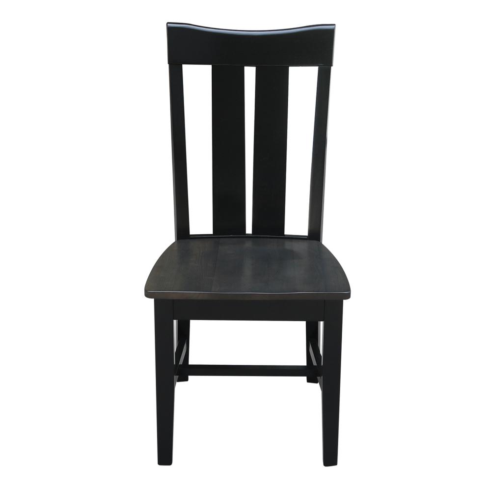 Set of Two Ava Chairs, Coal-Black/washed black. Picture 3