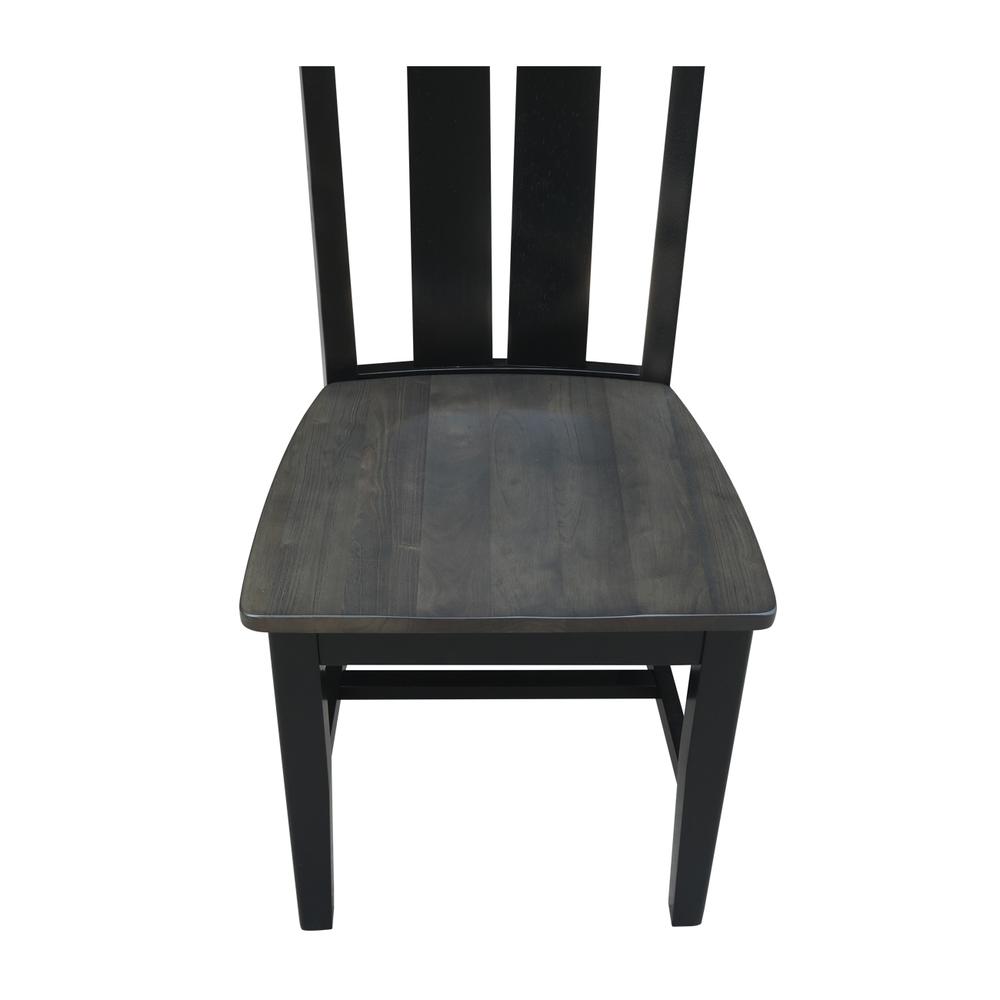 Set of Two Ava Chairs, Coal-Black/washed black. Picture 6