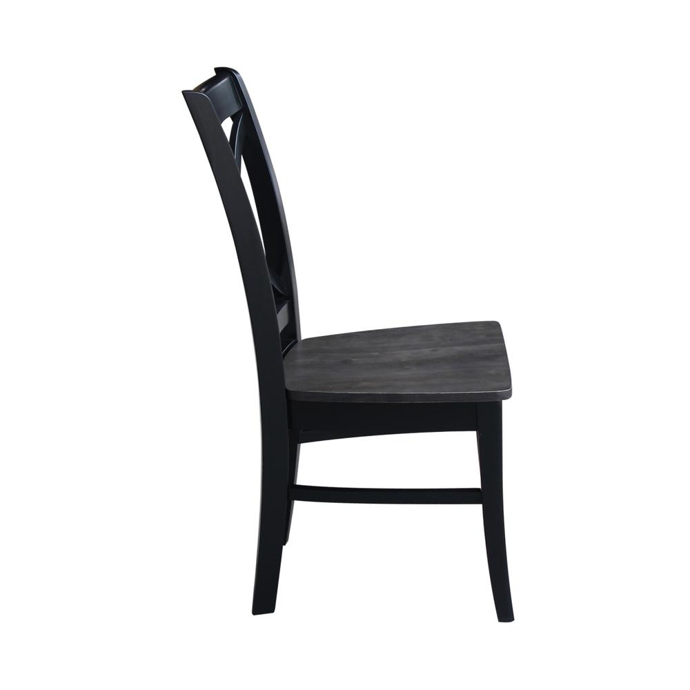 Set of Two Cosmo Chairs, Coal-Black/washed black. Picture 5