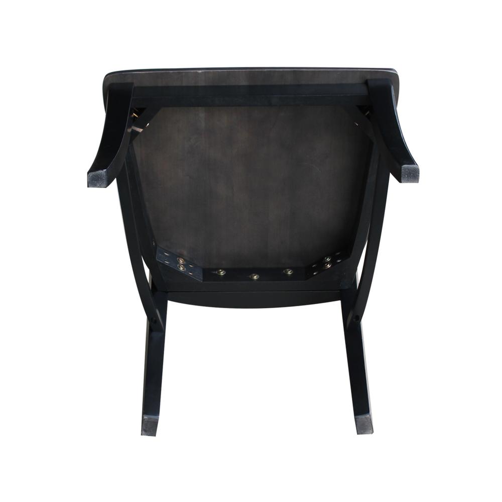 Set of Two Cosmo Chairs, Coal-Black/washed black. Picture 6