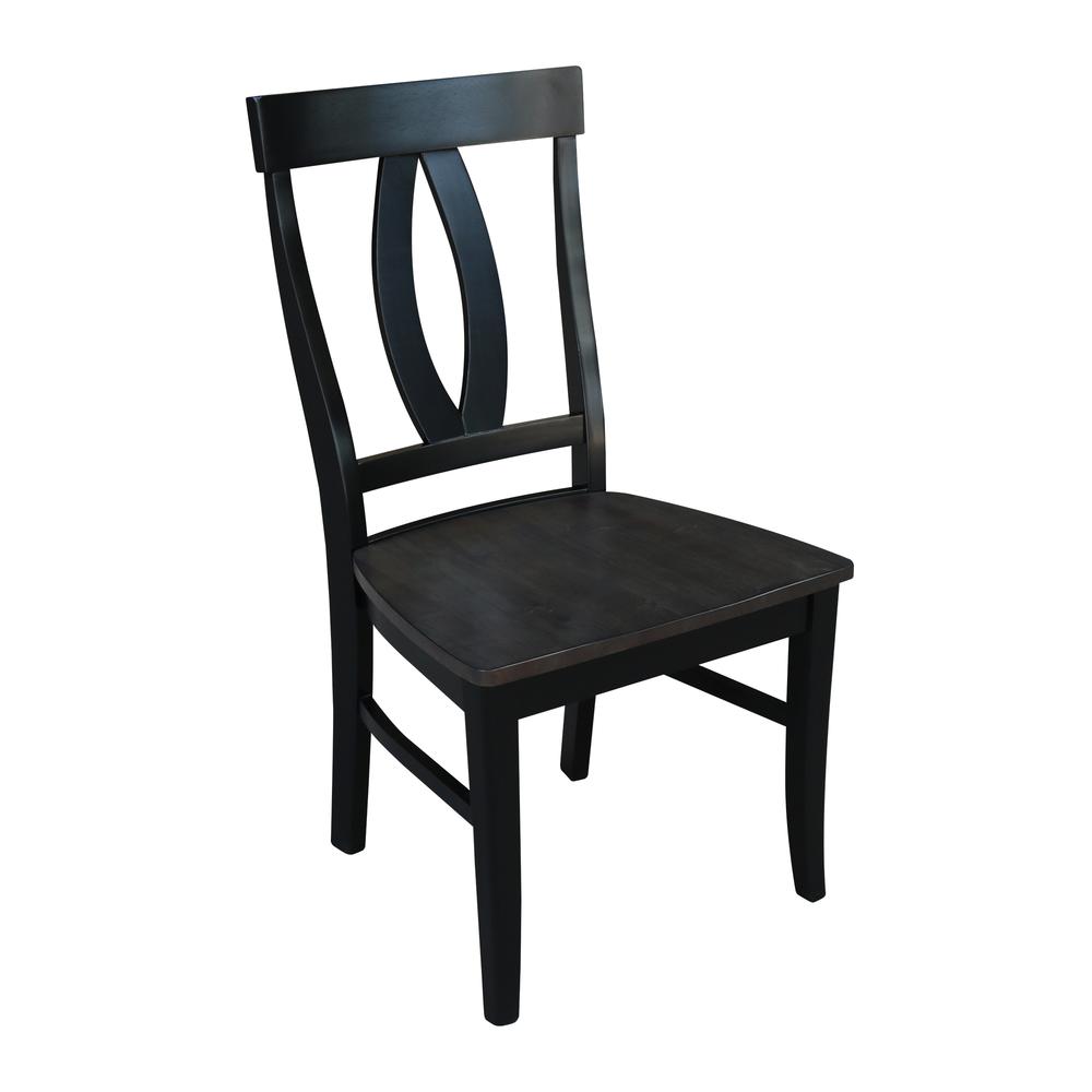 Set of Two Cosmo Chairs, Coal-Black/washed black. Picture 3