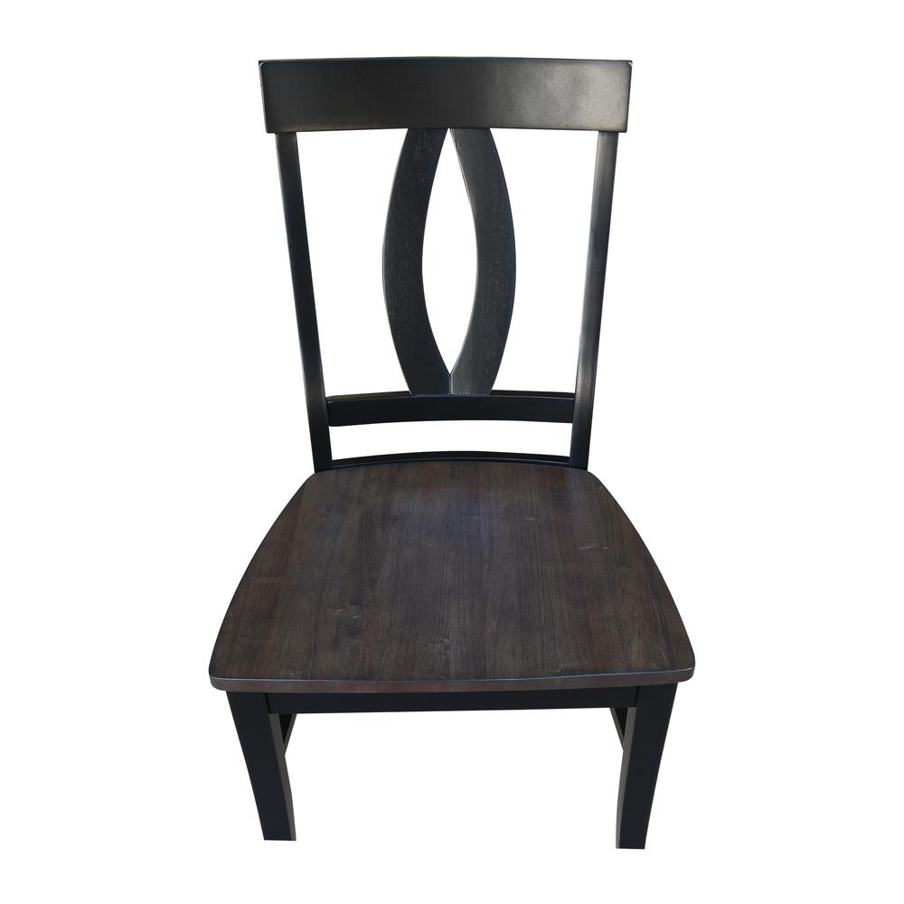 Set of Two Cosmo Chairs, Coal-Black/washed black. Picture 8