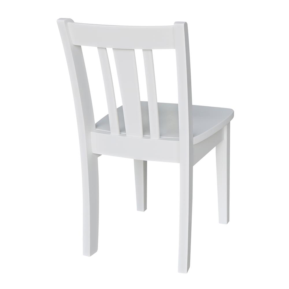 Set of Two San Remo Juvenile Chairs, White. Picture 1