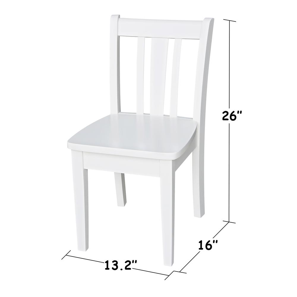 Set of Two San Remo Juvenile Chairs, White. Picture 2