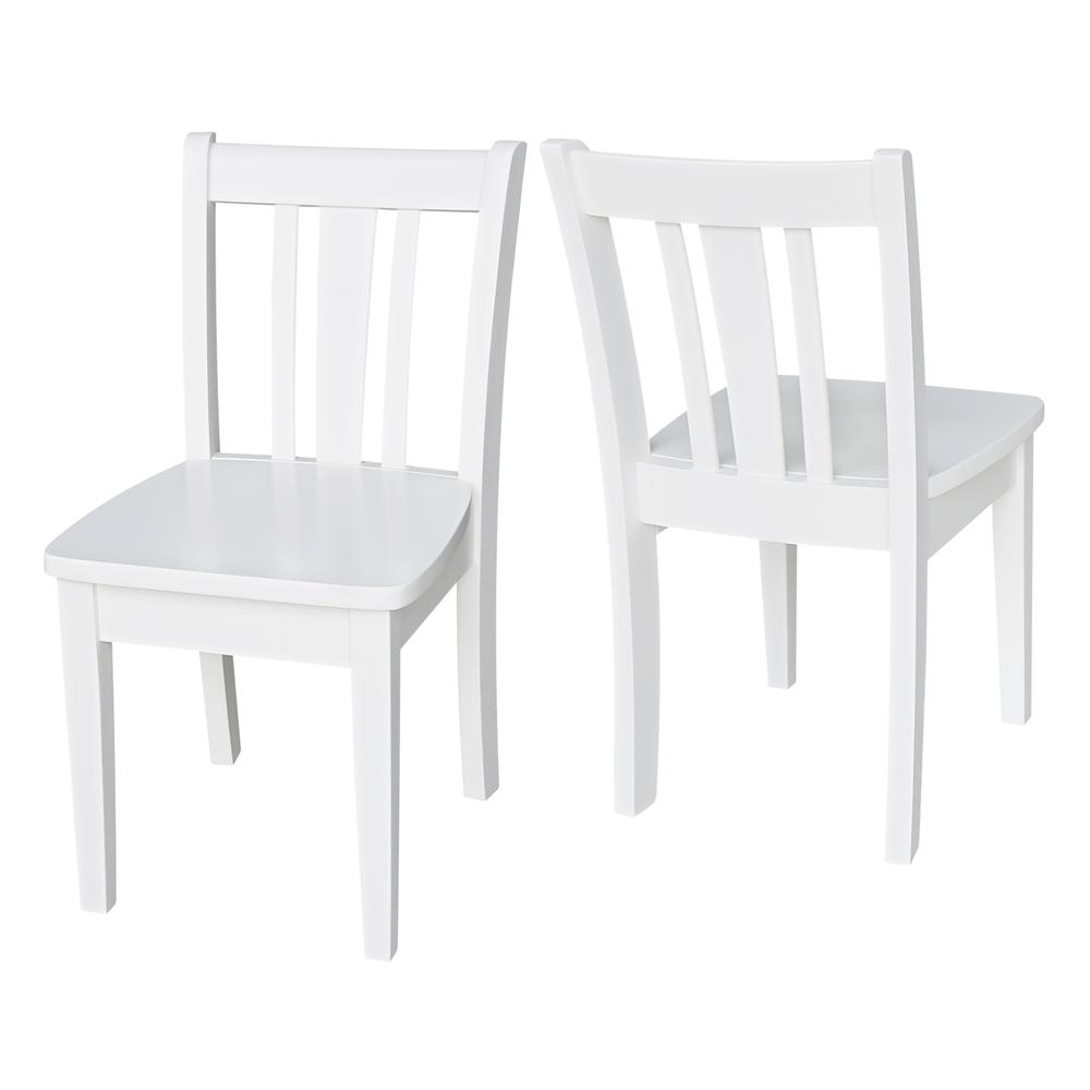 Set of Two San Remo Juvenile Chairs, White. Picture 4