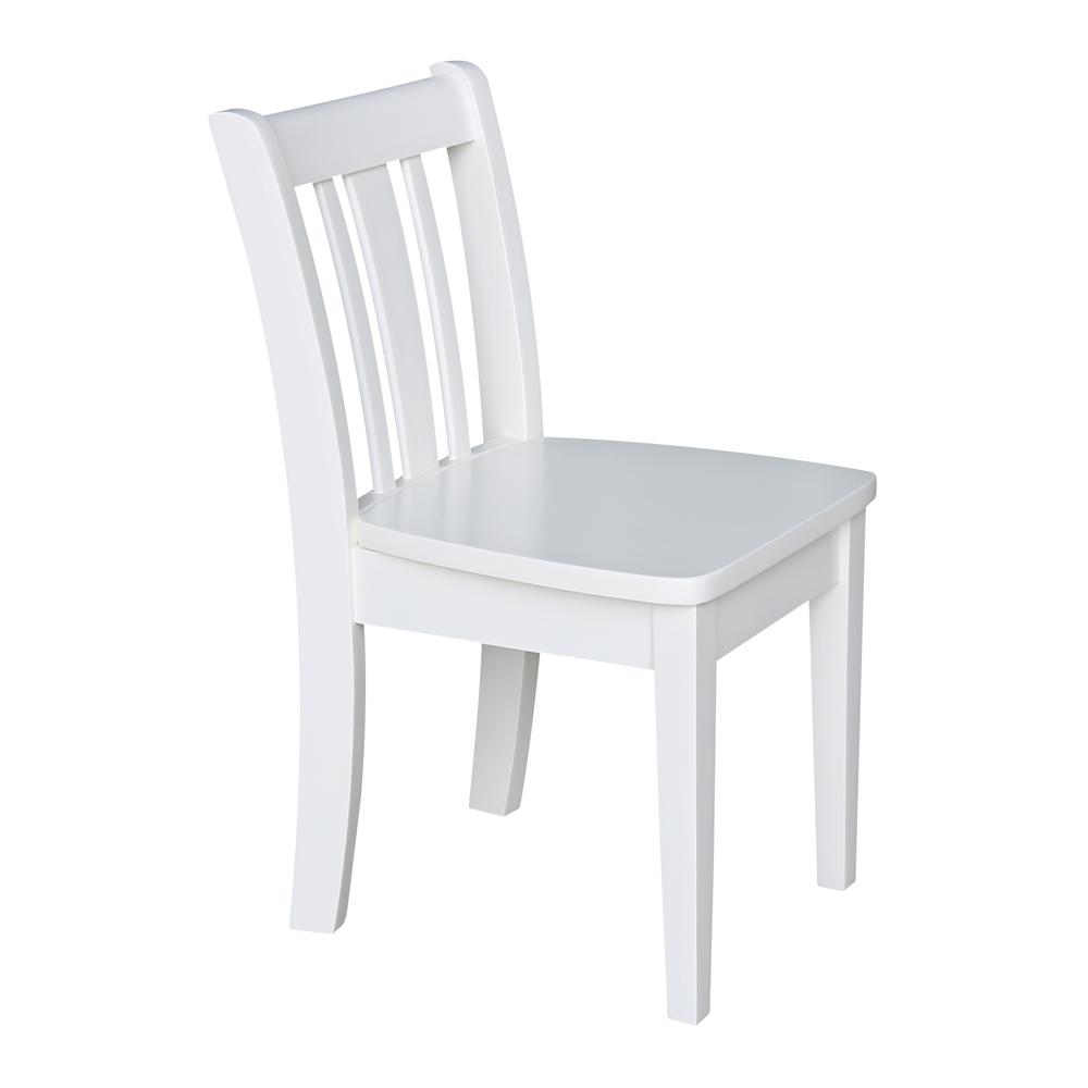 Set of Two San Remo Juvenile Chairs, White. Picture 7