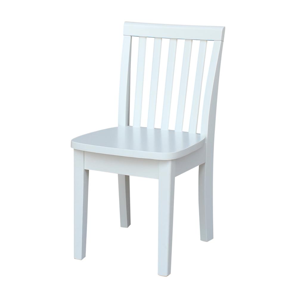 Set of Two Mission Juvenile Chairs , White. Picture 6