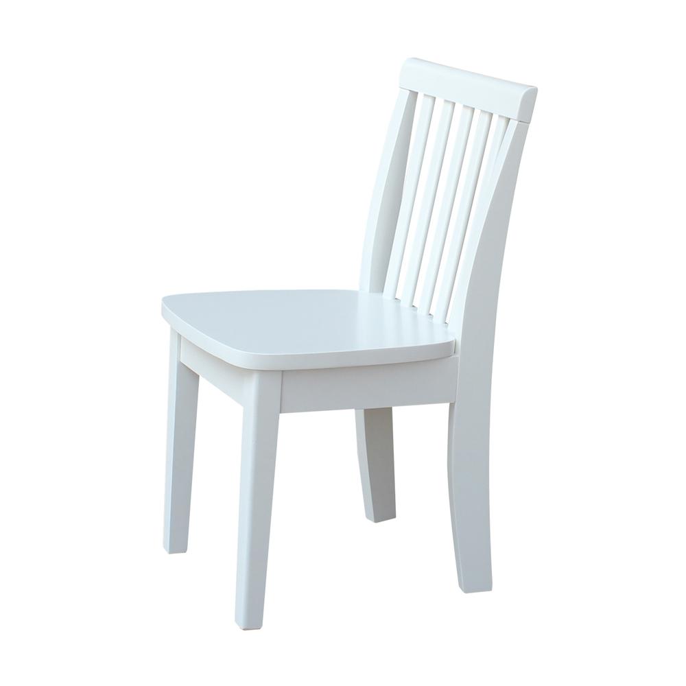 Set of Two Mission Juvenile Chairs , White. Picture 3
