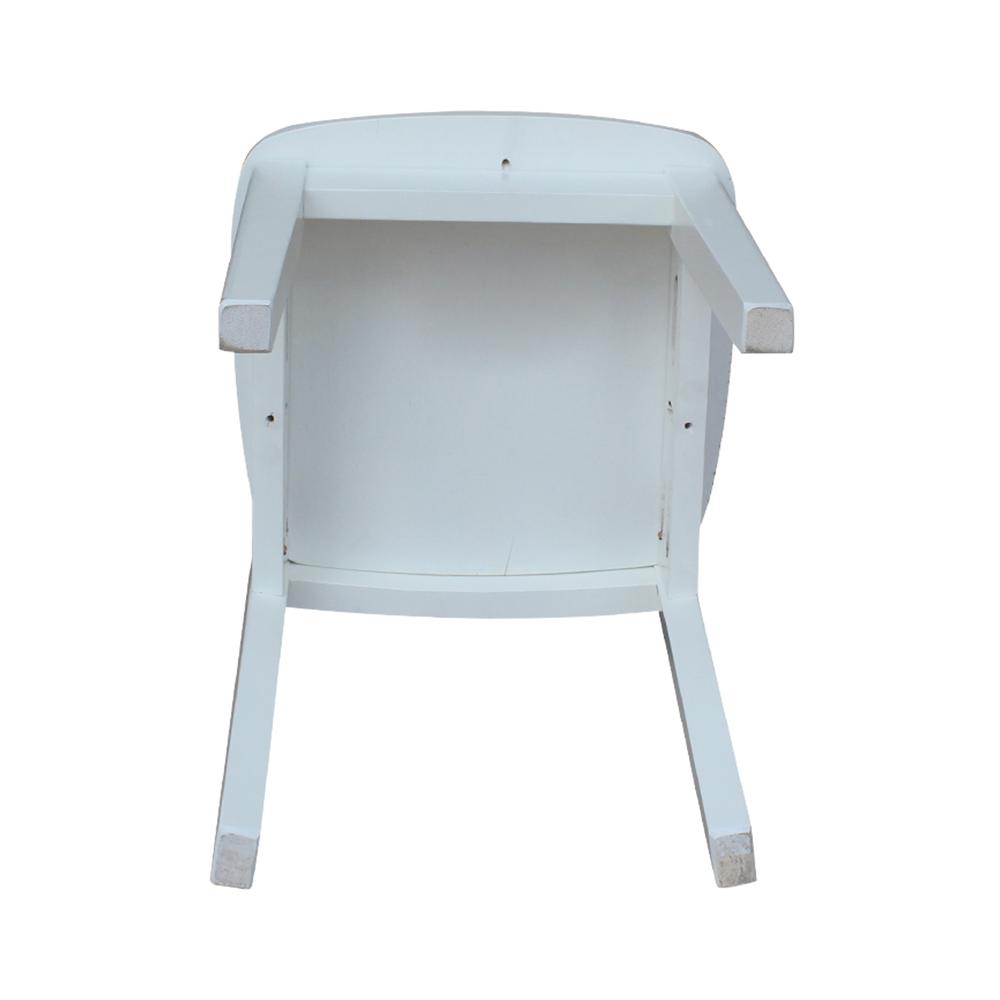 Set of Two Mission Juvenile Chairs , White. Picture 4